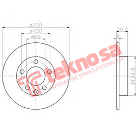 Brake Components Brake Disc TBD7399-D OPTIMA