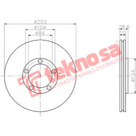 Brake Components Brake Disc TBD7412-D OPTIMA