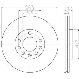 OPEL Corsa - Front Brake Disc | OPTIMA | TBD7416-D - SKU TBD7416-D - SpareMe South Africa