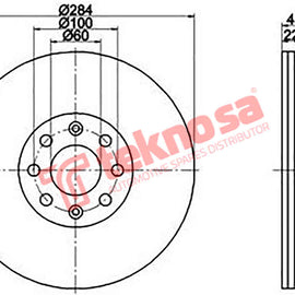 Brake Components Brake Disc TBD7417-D OPTIMA