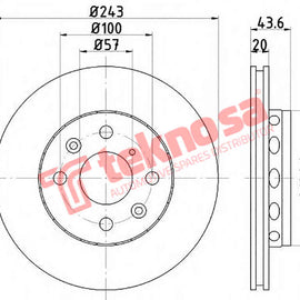 Brake Components Brake Disc TBD7419-D OPTIMA