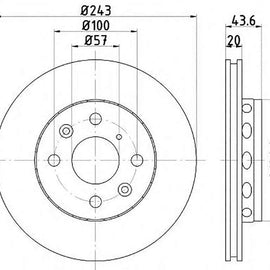 Universal - Front Brake Disc | OPTIMA | TBD7419-D - SKU TBD7419-D - SpareMe South Africa