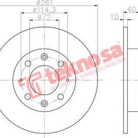 Brake Components Brake Disc TBD7421-D OPTIMA