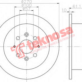 Brake Components Brake Disc TBD7422-D OPTIMA