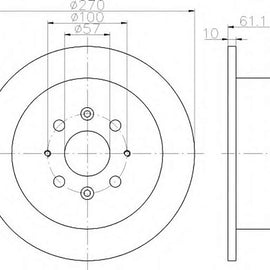 Universal - Rear Brake Disc | OPTIMA | TBD7422-D - SKU TBD7422-D - SpareMe South Africa