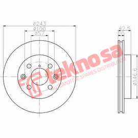 Brake Components Brake Disc TBD7429-D OPTIMA