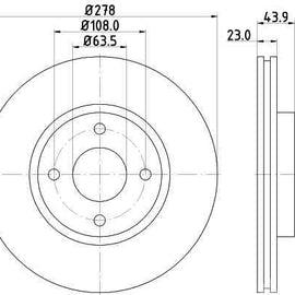 Brake Components Brake Disc TBD8453-D OPTIMA
