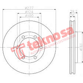 Brake Components Brake Disc TBD7455-D OPTIMA