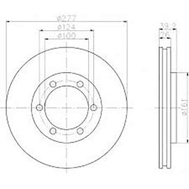 NISSAN Hardbody - Front Brake Disc | OPTIMA | TBD7455-D - SKU TBD7455-D - SpareMe South Africa