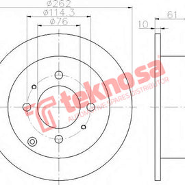 Brake Components Brake Disc TBD7475-D OPTIMA