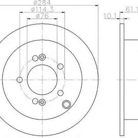 HYUNDAI Santa Fe - Rear Brake Disc | OPTIMA | TBD7482-D - SKU TBD7482-D - SpareMe South Africa