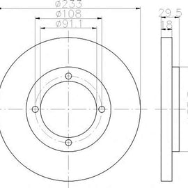 TOYOTA Avanza - Front Brake Disc | OPTIMA | TBD7498-D - SKU TBD7498-D - SpareMe South Africa