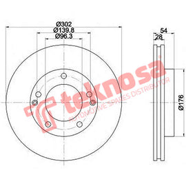 Brake Components Brake Disc TBD7506-D OPTIMA