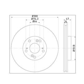 HONDA Accord - Front Brake Disc | OPTIMA | TBD7512-D - SKU TBD7512-D - SpareMe South Africa