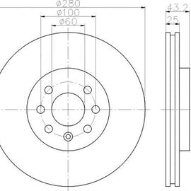 OPEL Astra - Front Brake Disc | OPTIMA | TBD7514-D - SKU TBD7514-D - SpareMe South Africa
