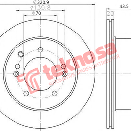 Brake Components Brake Disc TBD7515-D OPTIMA