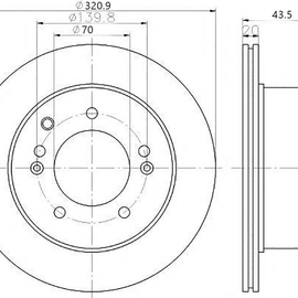 OPTIMA Front Brake Disc for OPEL Astra - SKU TBD7515-D - SpareMe South Africa