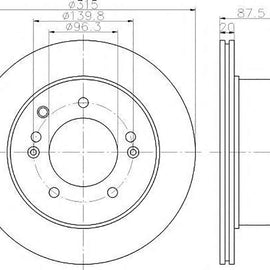 KIA Sorento - Rear Brake Disc | OPTIMA | TBD7518-D - SKU TBD7518-D - SpareMe South Africa
