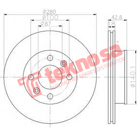 Brake Components Brake Disc TBD7522-D OPTIMA