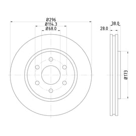 OPTIMA Front Brake Disc for NISSAN Navara - SKU TBD7539-D - SpareMe South Africa