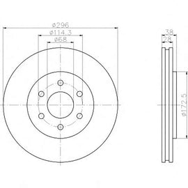 NISSAN Navara - Front Brake Disc | OPTIMA | TBD7549-D - SKU TBD7549-D - SpareMe South Africa