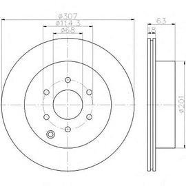 NISSAN Navara - Rear Brake Disc | OPTIMA | TBD7550-D - SKU TBD7550-D - SpareMe South Africa