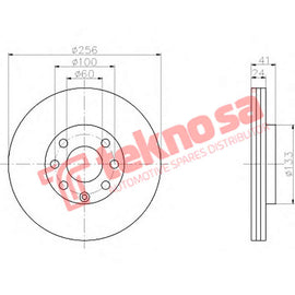 Brake Components Brake Disc TBD7560-D OPTIMA