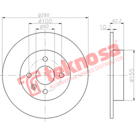 Brake Components Brake Disc TBD7566-D OPTIMA