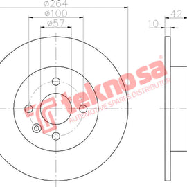Brake Components Brake Disc TBD7567-D OPTIMA
