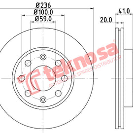 Brake Components Brake Disc TBD7575-D OPTIMA