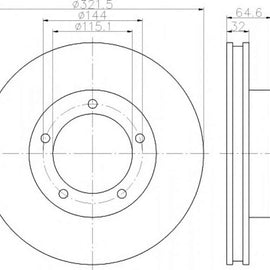 TOYOTA Land Cruiser - Front Brake Disc | OPTIMA | TBD7580-D - SKU TBD7580-D - SpareMe South Africa
