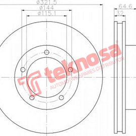 Brake Components Brake Disc TBD7580-D OPTIMA