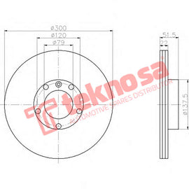 Brake Components Brake Disc TBD7591-D OPTIMA