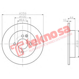 Brake Components Brake Disc TBD7596-D OPTIMA