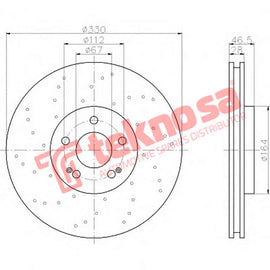 Brake Components Brake Disc TBD7603-D OPTIMA