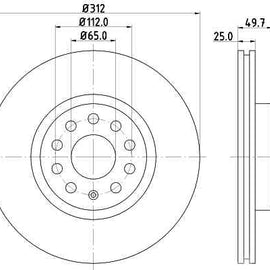 Brake Components Brake Disc TBD7605-D OPTIMA