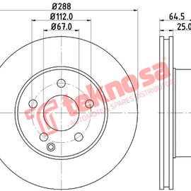 Brake Components Brake Disc TBD7630-D OPTIMA