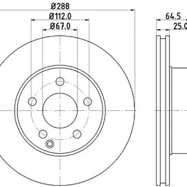 Mercedes-Benz C-Series - Front Brake Disc | OPTIMA | TBD7630-D - SKU TBD7630-D - SpareMe South Africa