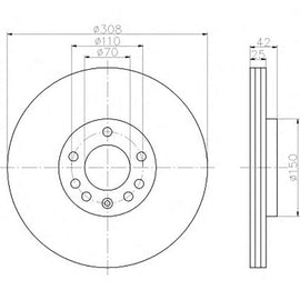 OPEL Adam - Front Brake Disc | OPTIMA | TBD7632-D - SKU TBD7632-D - SpareMe South Africa