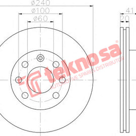 Brake Components Brake Disc TBD7636-D OPTIMA