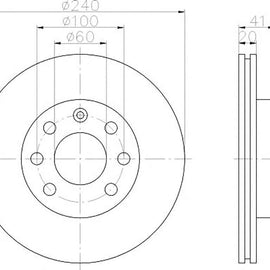 OPEL Corsa - Front Brake Disc | OPTIMA | TBD7636-D - SKU TBD7636-D - SpareMe South Africa
