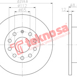 Brake Components Brake Disc TBD7644-D OPTIMA