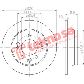 Brake Components Brake Disc TBD7657-D OPTIMA
