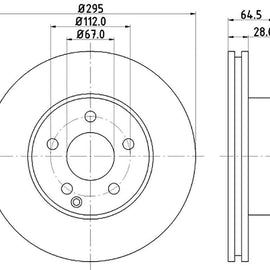 Mercedes-Benz C-Series - Front Brake Disc | OPTIMA | TBD7661-D - SKU TBD7661-D - SpareMe South Africa