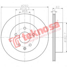 Brake Components Brake Disc TBD7690-D OPTIMA