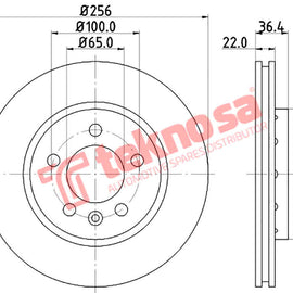 Brake Components Brake Disc TBD7694-D OPTIMA