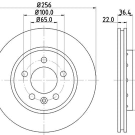 Volkswagen Golf - Rear Brake Disc | OPTIMA | TBD7694-D - SKU TBD7694-D - SpareMe South Africa
