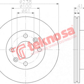 Brake Components Brake Disc TBD7714-D OPTIMA