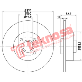 Brake Components Brake Disc TBD7718-D OPTIMA