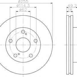 TOYOTA Camry - Front Brake Disc | OPTIMA | TBD7723-D - SKU TBD7723-D - SpareMe South Africa